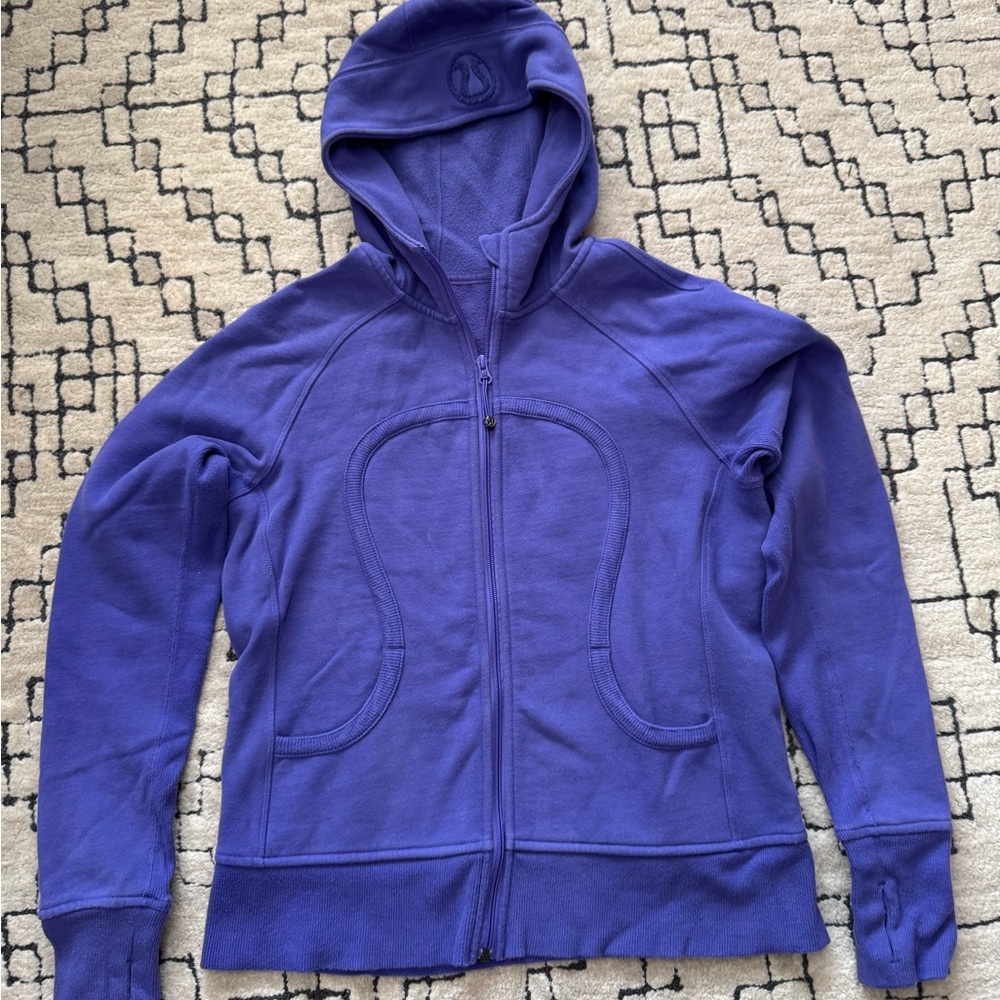 Purple Lulu Scuba Full-Zip Hoodie